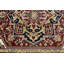 Tapis oriental rouge en laine à motif floral Heriz Serapi 8X10 Sieria Performance