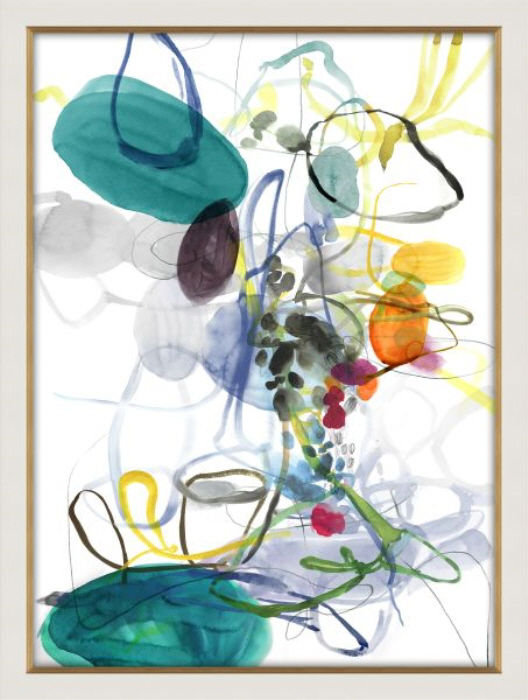 Ebb & Flow I Painting by Fern Cassidy, Image Brush Gel, 32" H x 24" W x 1.5" D