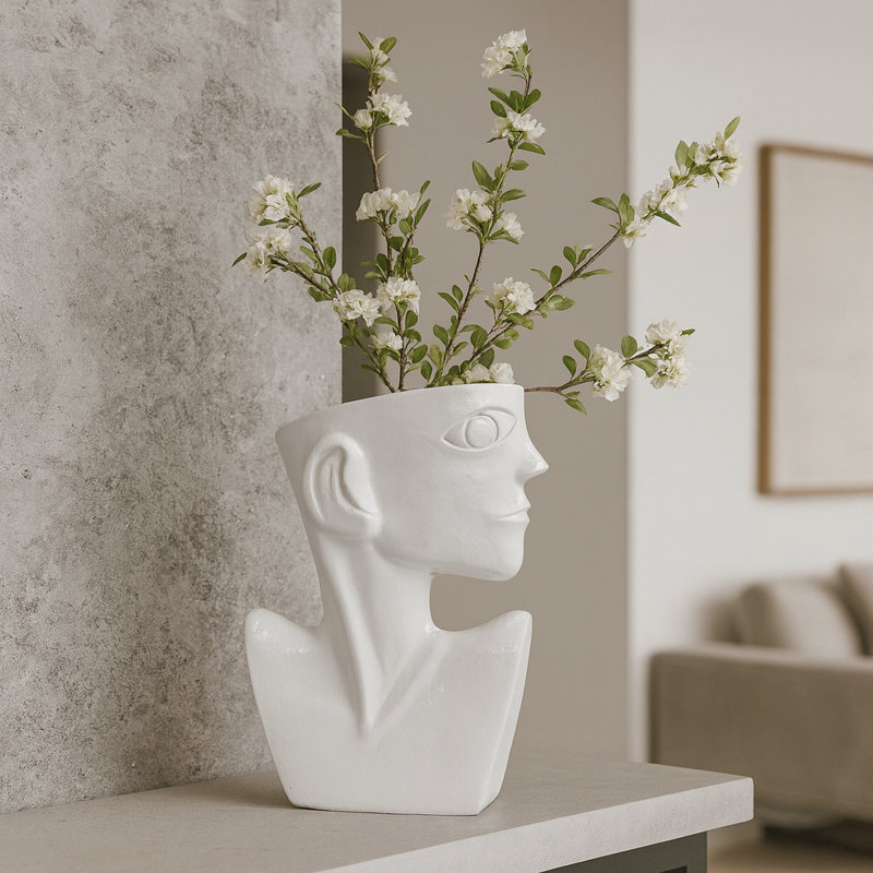 Vase de table Khennedi, Blanc