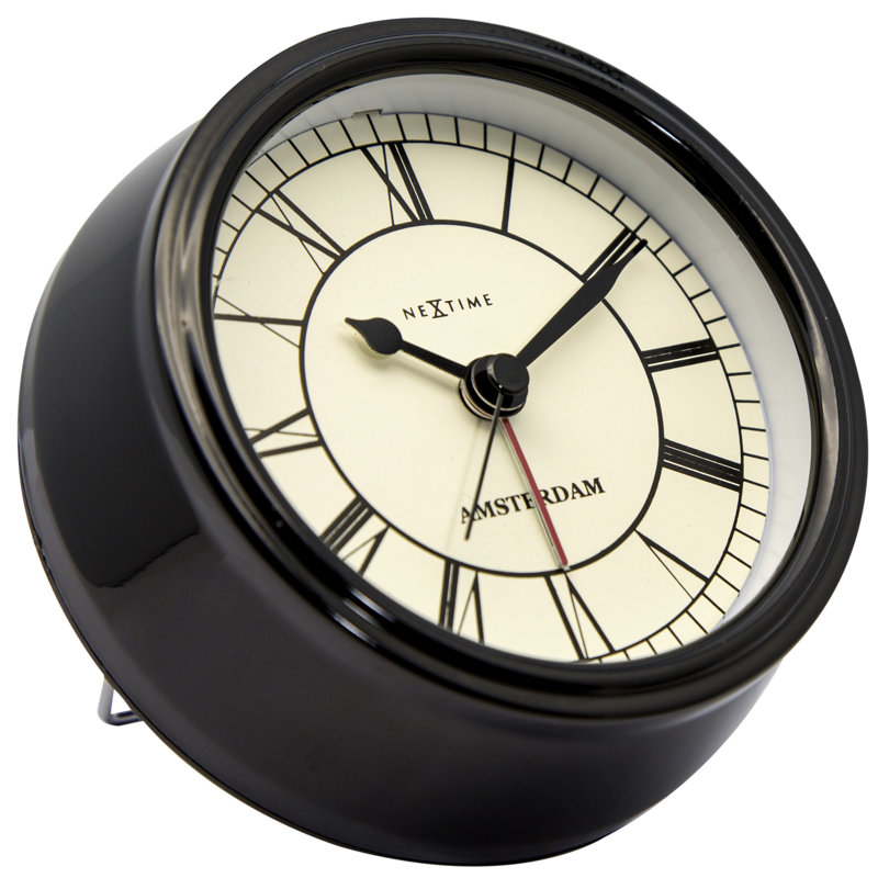 Horloge de table Annemijn 4,75 "Amsterdam, Noir