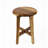 EcoDecors Shoji Teak Shower Stool 18" High Solid Teak Wood Shower Stool/Seat in Earthy Teak