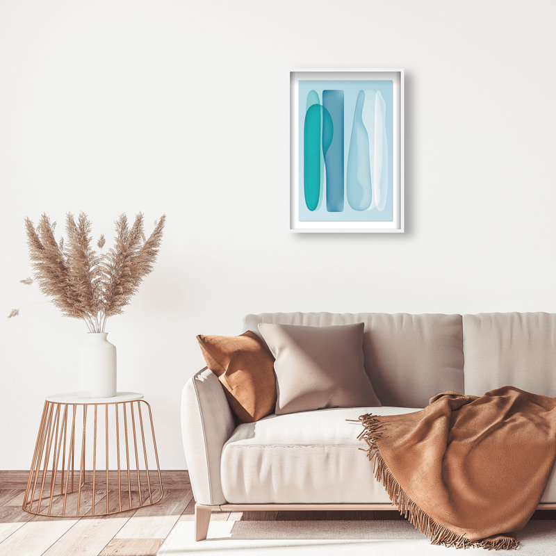 Glacier Fragments Print by Oliver Gal, 25.5"H x 17.5"W, White Shadowbox