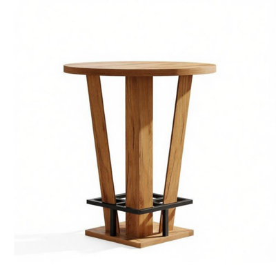 Bar Table - MDF - 1 Piece - Bar Table - Brown - Counter Height