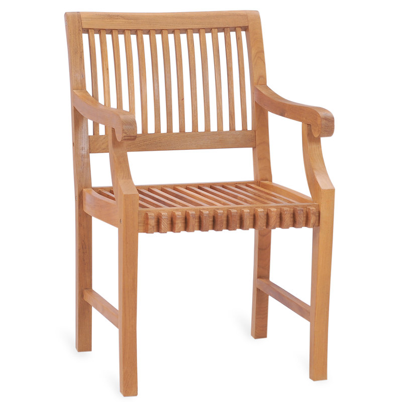 Outdoor 5 - Piece Teak Dining Set with Cushions