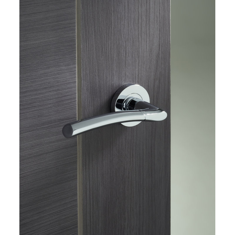 Single Dummy Door Handle, Polished Chrome