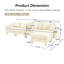 4 convertibles en tissu bouclé beige en forme de L, en forme de coquille, amovibles et cylindriques, idéaux pour les soirées de jeux-1427070200