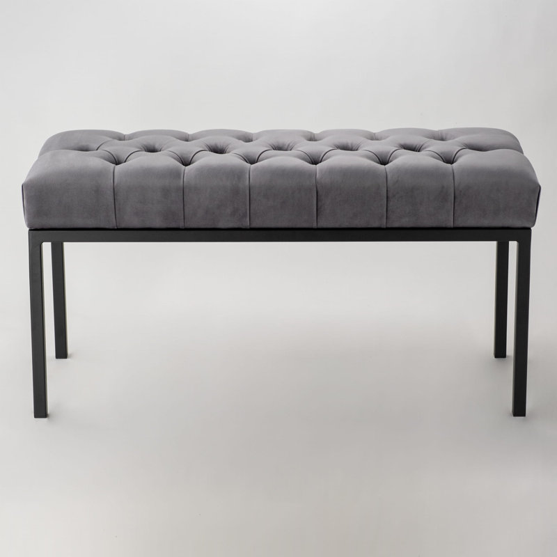 Fiorenza Velvet Upholstered Bench, H40 x W100 x D30cm