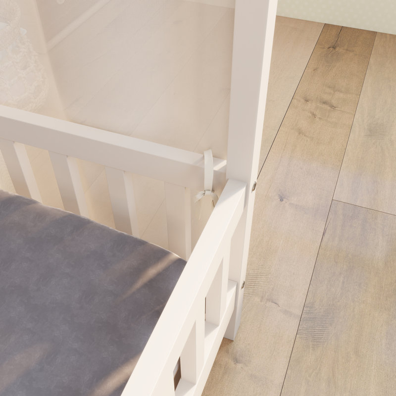 Lit sur pied Montessori, Lit double, Blanc