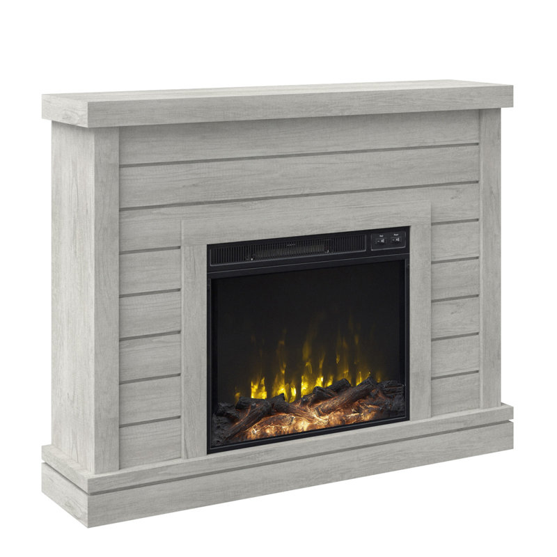 Alaya 47.38'' W Electric Fireplace & Mantel Package with 4600 BTU, Sargent Oak