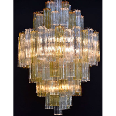 Six Tier Venini Tronchi  Venetian Chandelier