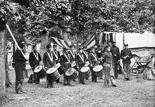 « civile war tambour », reproduction de photo, H 24 po x l 36 po x P 1,5 po