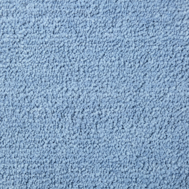 TOWN & COUNTRY EVERYDAY Ultra Plush Solid Tufted Toilet Lid Cover 18.5”x19.6, Blue