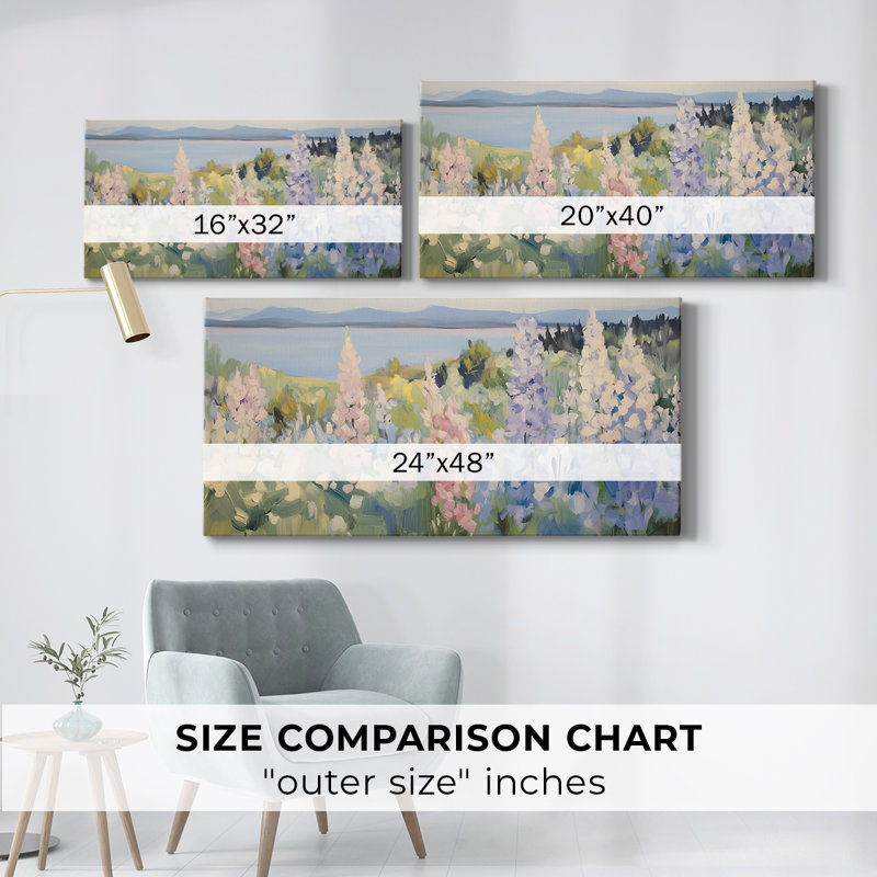 Botanical Series-CXV- Toile tendue avec châssis - Prêt à accrocher, H 20 po x l 40 po