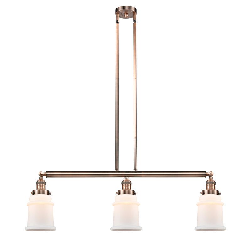 Galaviz 3 - Light Kitchen Island Pendant, Brushed Brass, Seedy, No Bulb Included