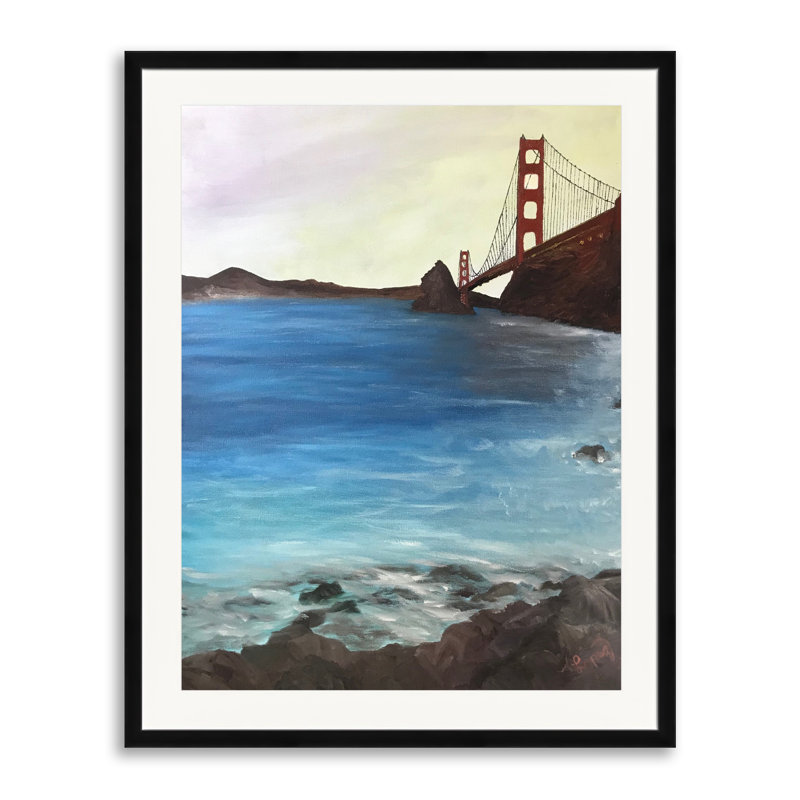 Bay Area Print by Alicia Lopez, Black Framed Paper, 30" H x 24" W