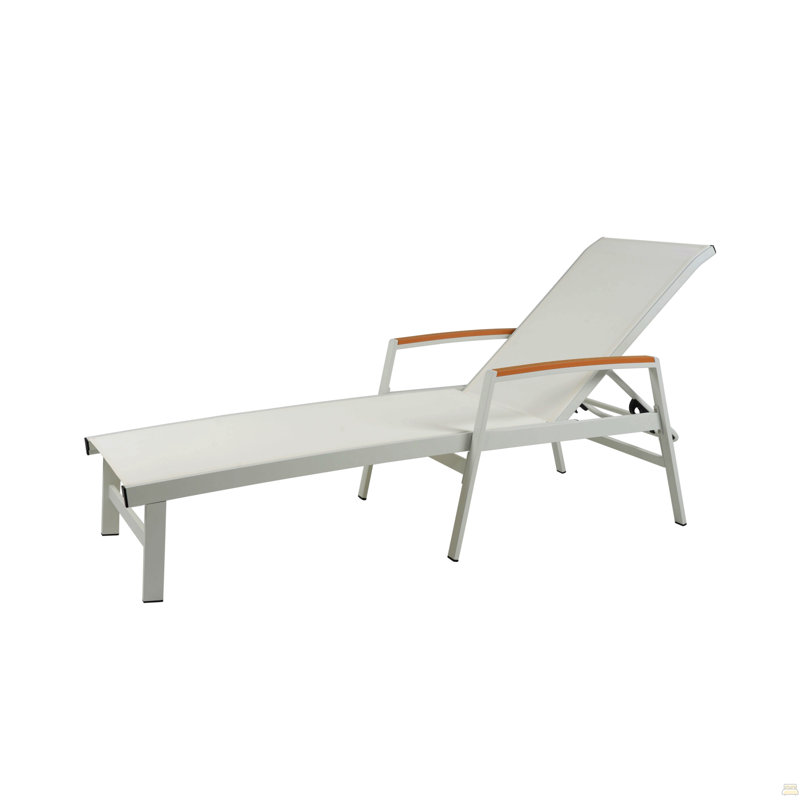 Chaise Lounge, White, White