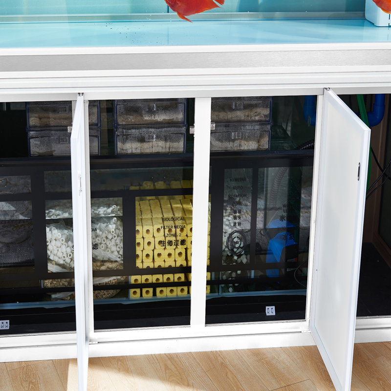 Réservoir d'aquarium 50 gallons, Blanc / argent, 175 gallons (H 51 po x l 14 po x P 24 po)