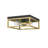 Transitional 2 Light Gold Square Flush Mount-1976606643