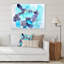 Turquoise de luxe abstrait fluide III - peinture sur toile-67358826-67358831