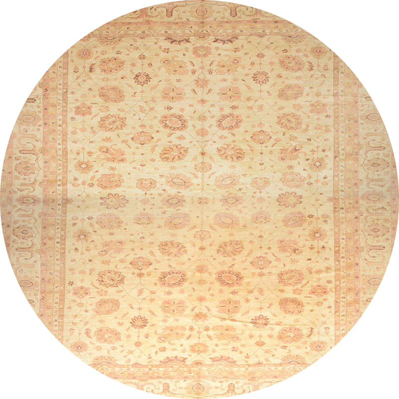 Adaleena Abstract Indoor Rug, Round 3'