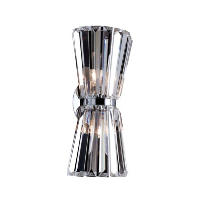 Armanno 2 LT Chrome/Clear Wall Sconce Allegri