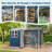 10 ft. W x 8 ft. D Outdoor Metal Storage Shed with Window & Lockable Door, Blue-123797465