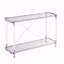 Table de canapé en verre chromé 43,31 po