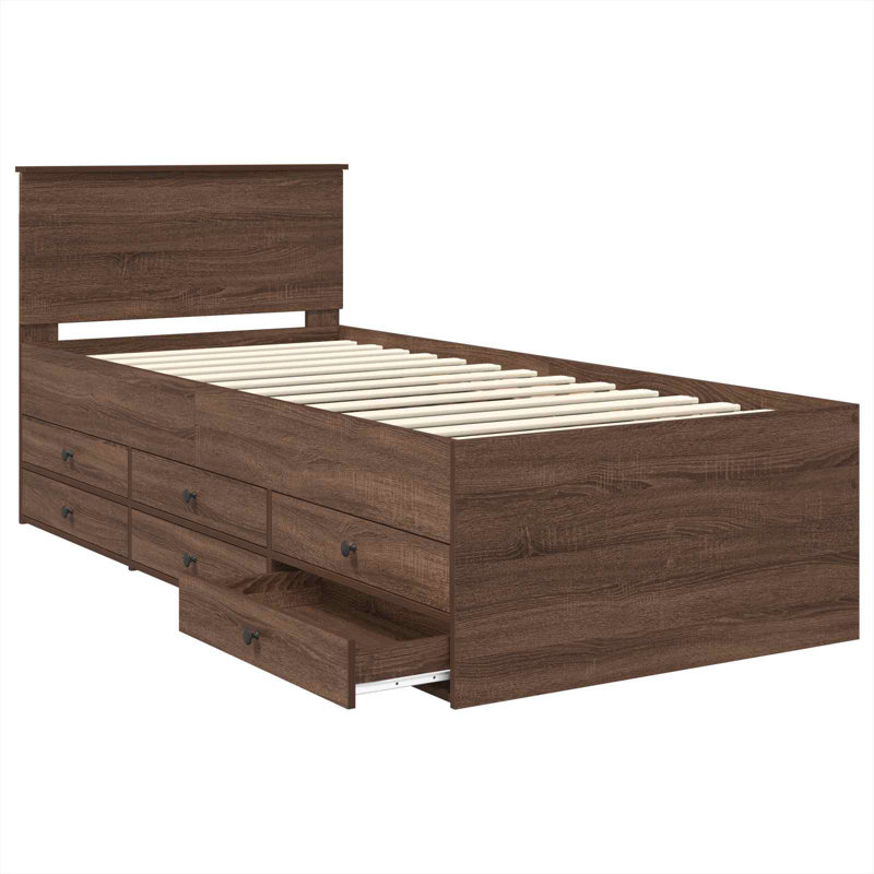 Daybed, Brown Oak, Small Single (2'6)