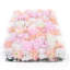Panneaux muraux fleurs avec fond rose