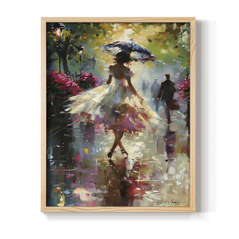 Reproduction encadrée WOMEN Series cmxxvii - bois massif, Naturel, H 11 po x l 9 po