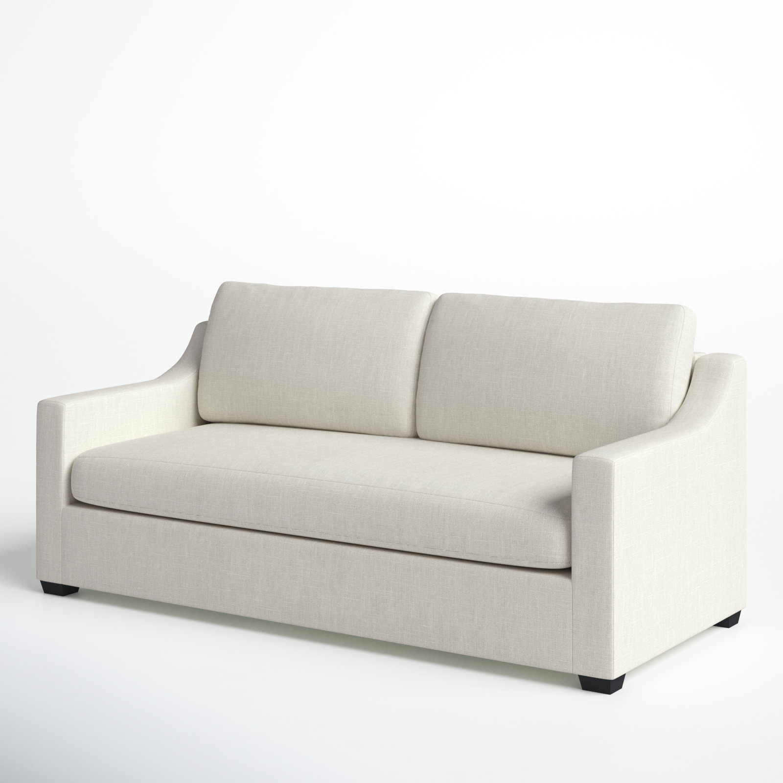 Cranbrook 88'' Upholstered Sofa, Lena Off White Performance Linen Blend