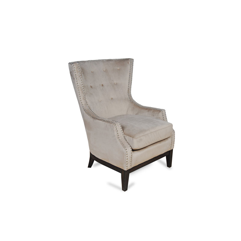 Fauteuil à oreilles Josephina, Beige clair