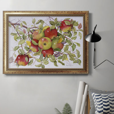 Pommes - cadre photo, impression sur toile