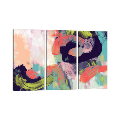 «Vibrant Spring II», ensemble d'art mural sur toile tendue (ensemble de 3)