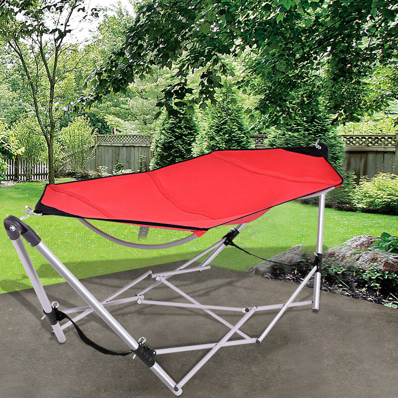 Braunstone Camping Hammock with Stand, Red