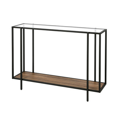 Vireo Glass Top Console Table