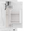 Meuble-lavabo Farmhouse avec lavabo en céramique et tiroirs de rangement-1076200021