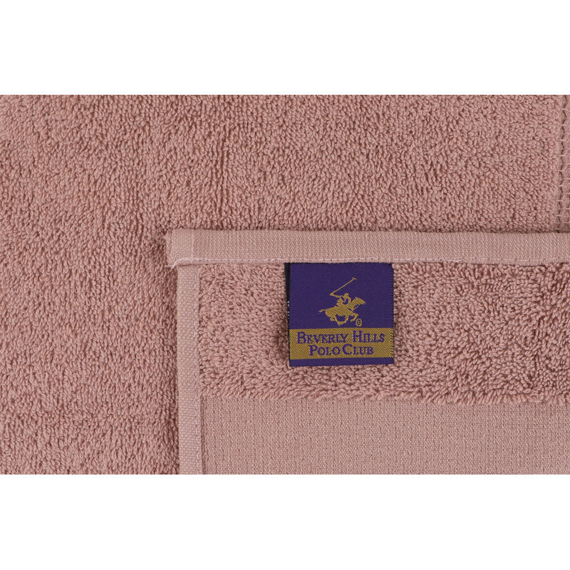 Ensemble de 4 serviettes de bain 100% coton 4 pièces, Crème / beige / brun