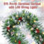 2cm Lighted Faux Pine Garland with Lights