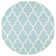 Rodgers Hand Woven Flat Weave Wool/Cotton Geometric Rug in Light Blue/Ivory