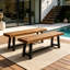 Banc d'extérieur en bois d'acacia-57377054