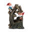 Fontaine à gnome 8,3 x 4,7 x 13,8 po avec lumière DEL décorative