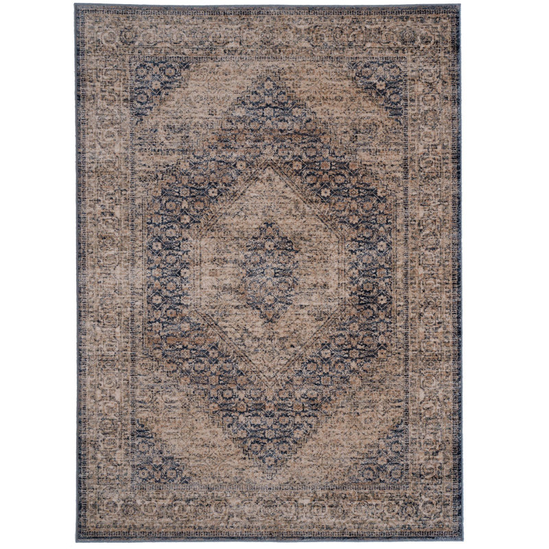 Masika Performance Wool Oriental Indoor Rug, Rectangle 6'7" x 9'10"