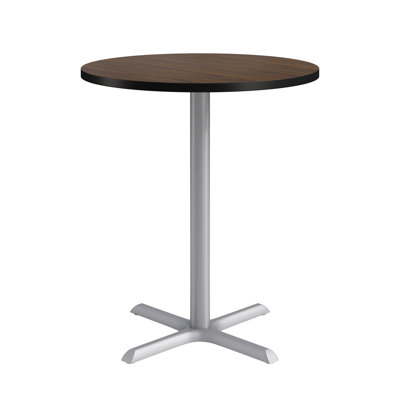 KFI Studios Proof Round Pedestal Table, Bar Height X-Base