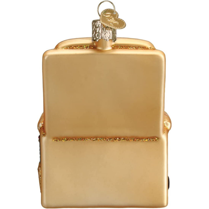 4.25'' Glass Holiday Shaped Ornament
