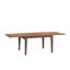 Ensemble de table de salle à manger extensible rustique 5 pièces avec chaises à dossier échelle, finition noyer, sièges rembourrés - Ensemble de salle à manger et de cuisine peu encombrant, convenant à 4 à 6 personnes