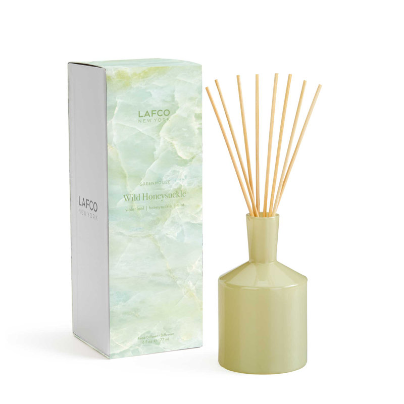 Wild Honeysuckle Classic Reed Diffuser, Green, Floral