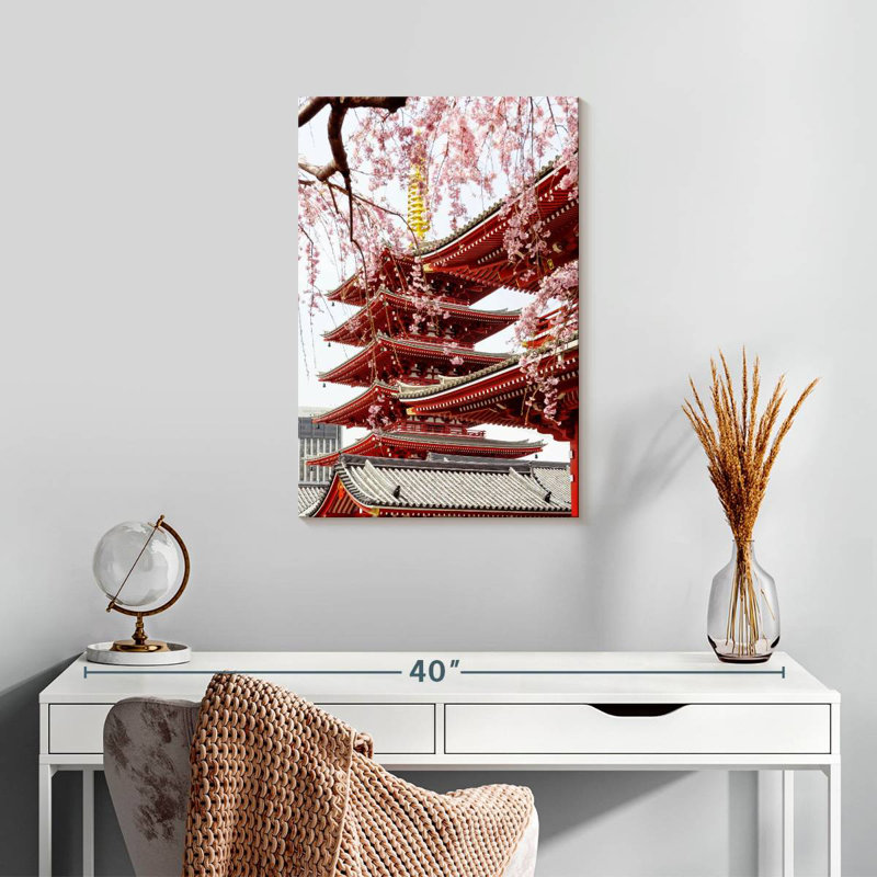 Adella Senso-Ji Pagoda III, 24" H x 16" W