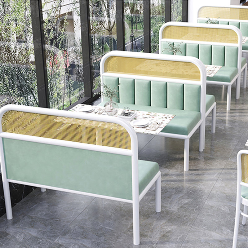 Banc de restaurant léger et luxueux, Vert clair