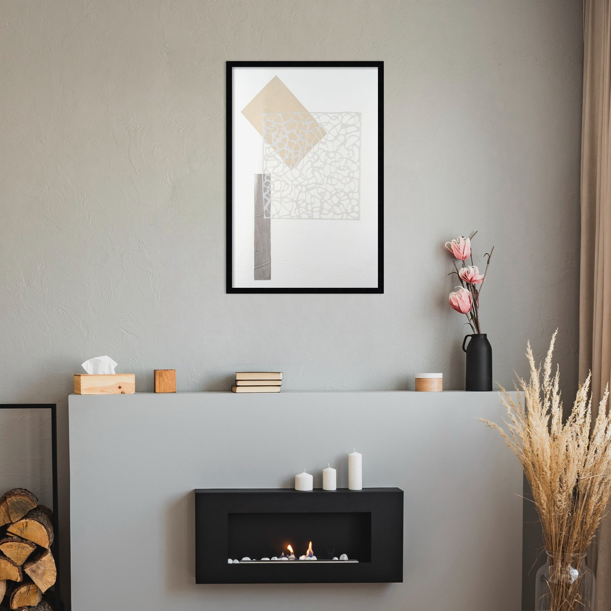 Nooks And Crannies III by Finnerty Wood Framed Wall Art Print, Black, 33" H x 23" W